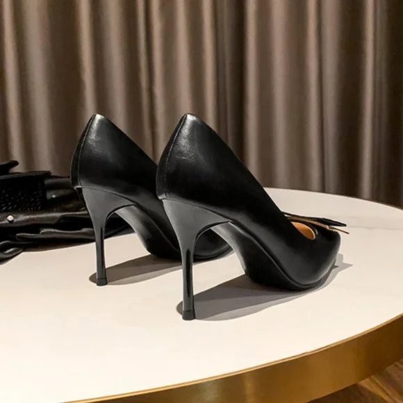 New spring pointed female fine heel deduction temperament single shoes - Picture 5 of 5